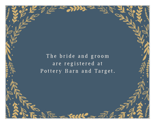 Include the Romantic Evergreen Foil Registry Cards in your whimsical wedding invitation suite.