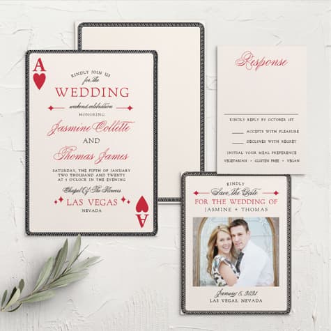 Lady Luck Wedding Invitations