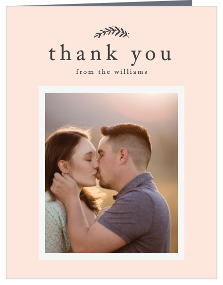 Show your appreciation for your loved ones with our Perfectly Personalized Wedding Thank You Cards!