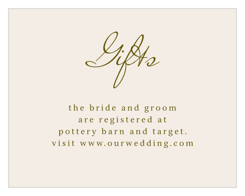 Mediterranean Romance Registry Cards