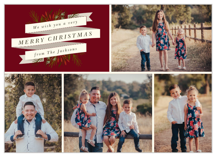 Sheer elegance in it's simplicity, Swirling Banner will set your photo holiday cards appart from the rest, while letting your photos be the star.