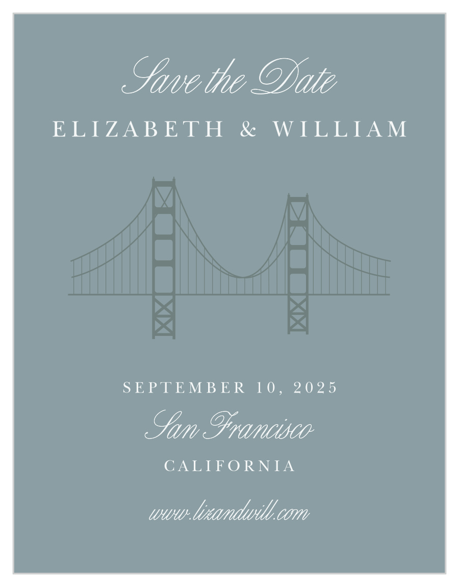 Golden Gate Save the Date Cards