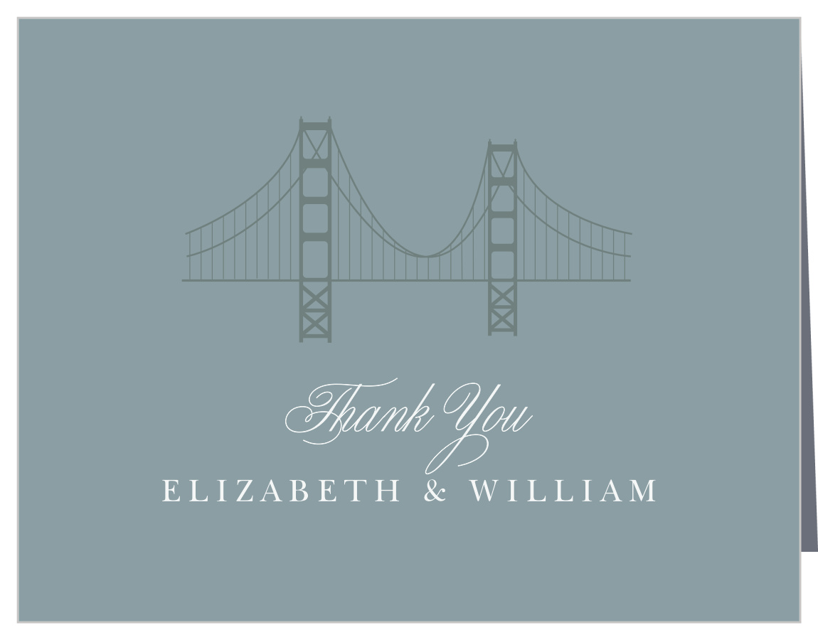 Golden Gate Wedding Thank You Cards