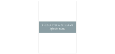 Use the Golden Gate Belly Bands to elegantly bundle your wedding stationery.