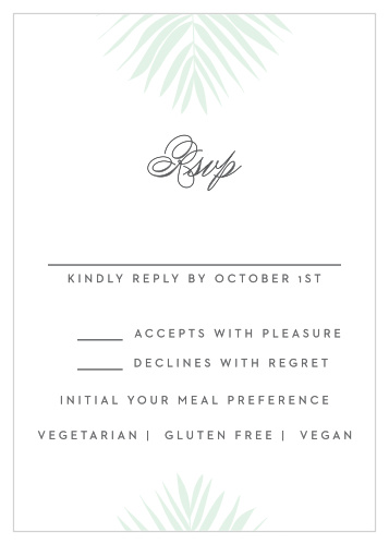 Palm Beach Response Cards