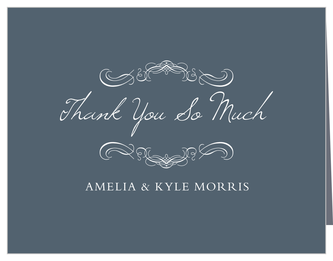 Old World Winery Wedding Thank You Cards