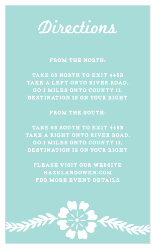 Guide guests to your destination wedding with the Papel Picado Direction Cards. 