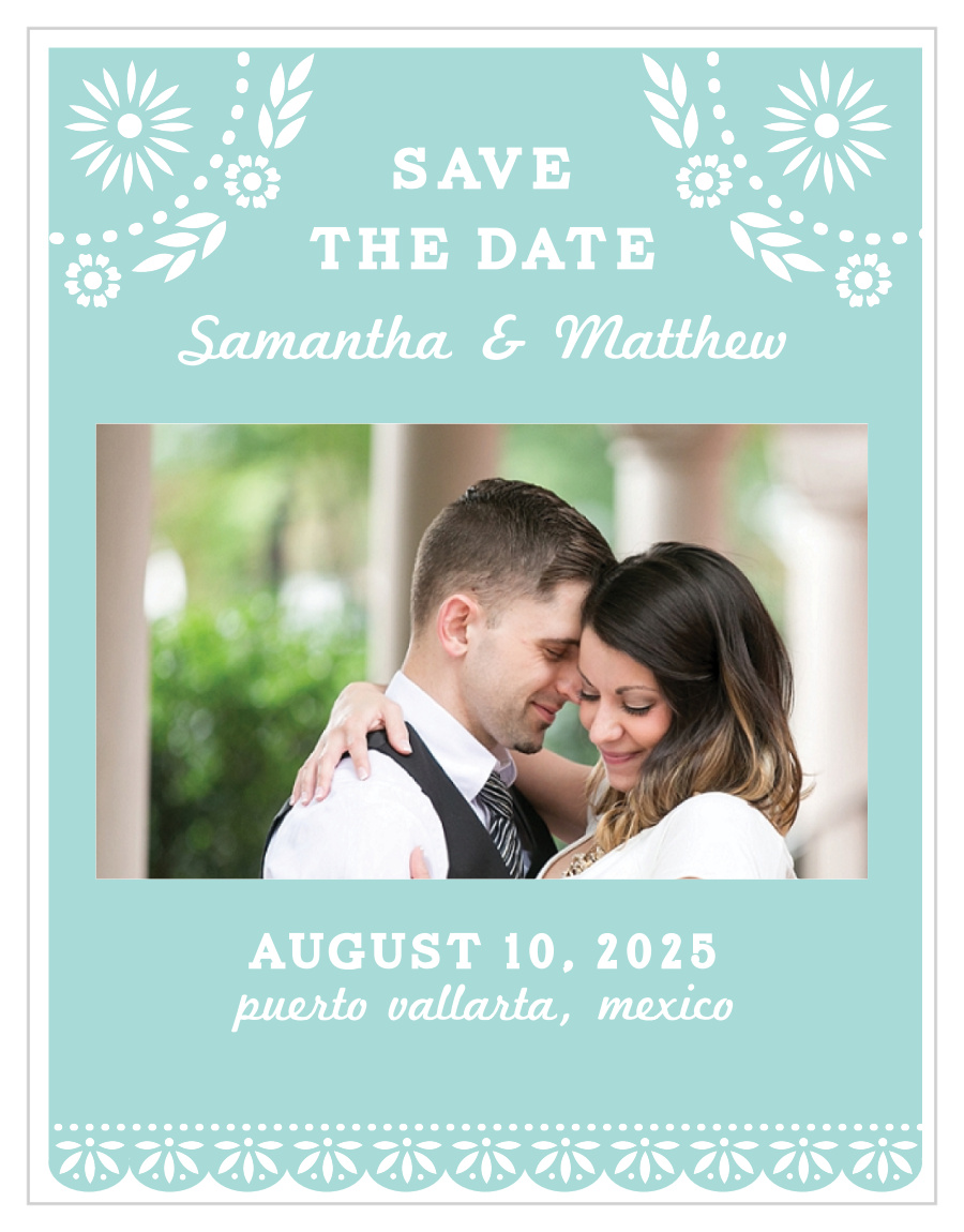 Papel Picado Save the Date Cards