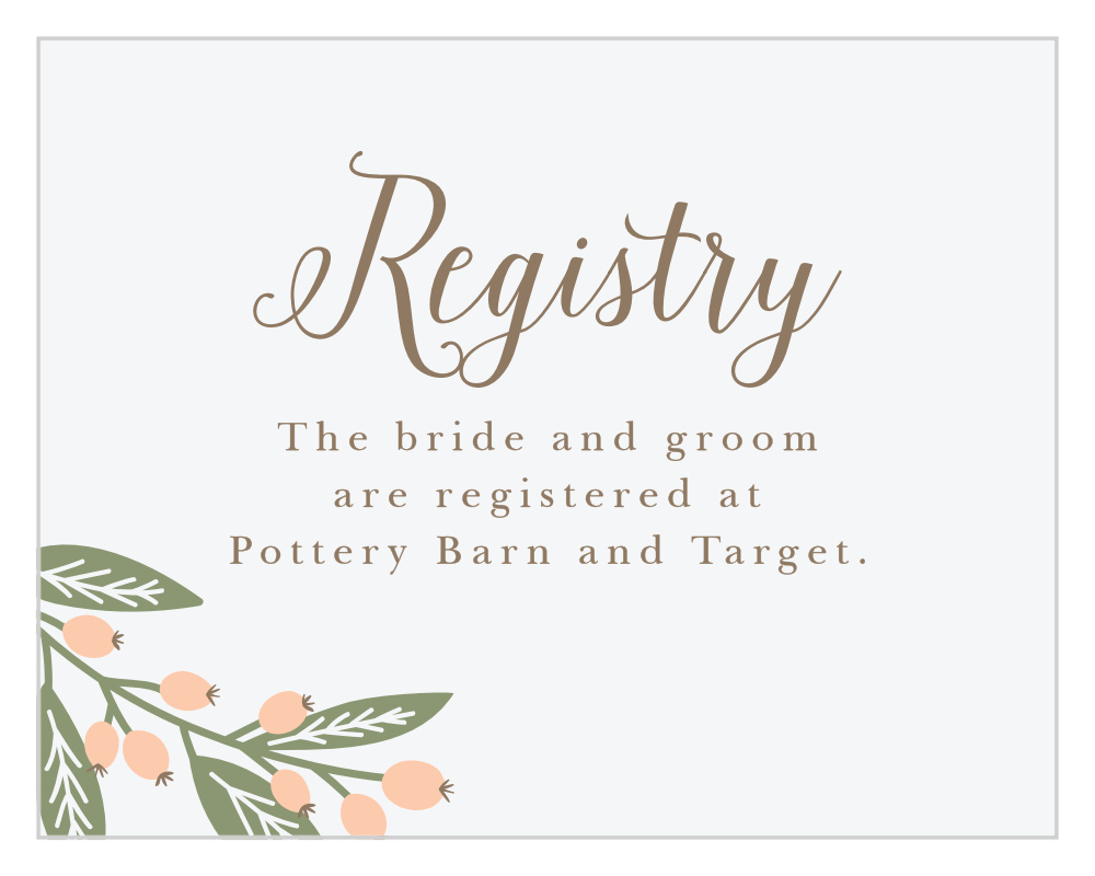 Springtime Berries Registry Cards