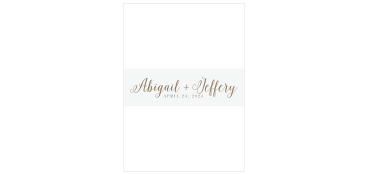 Add your names and wedding date in the font of your choice to the Spring Berries Belly Bands.