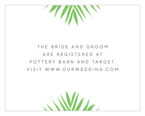 The Tropical Flamingo Registry Cards are a small enclosure card with a big task to do.