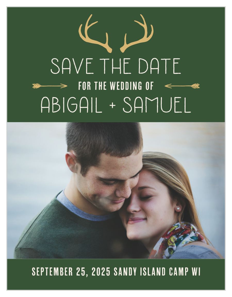 Summer Camp Weekend Foil Save the Date Cards