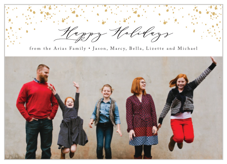 Our Swirling Lights Wide Holiday Cards are simple, modern, and stunning!