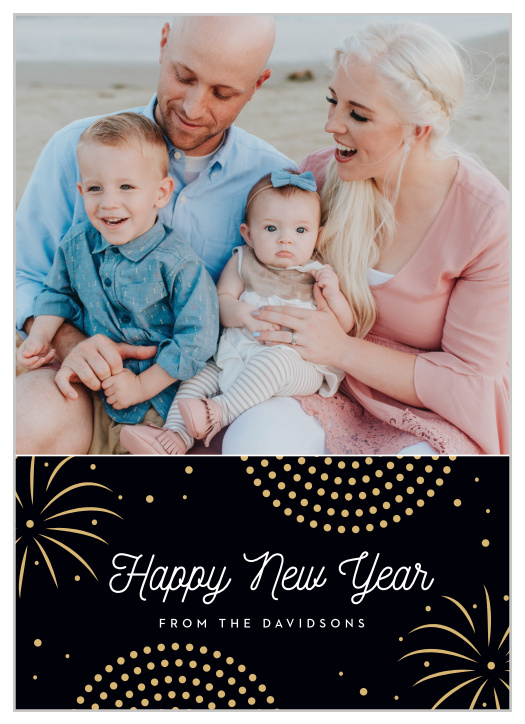 Looking for a modern holiday card that is as fun as your year has been? Our Mod Fireworks New Year Cards is the perfect match!