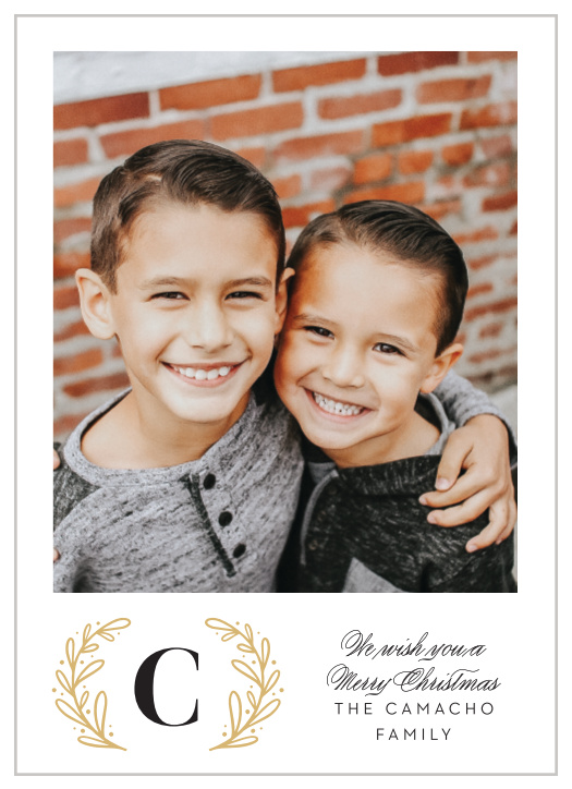 Monograms are always in style! This invitation gives you the options to play with colors, fonts and your photo! This may be the right card to show all your friends and family what an amazing year you have had!