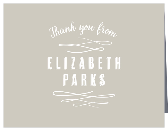 Share your gratitude with the trendy design of the Baby Urbanite Baby Shower Thank You Cards. 