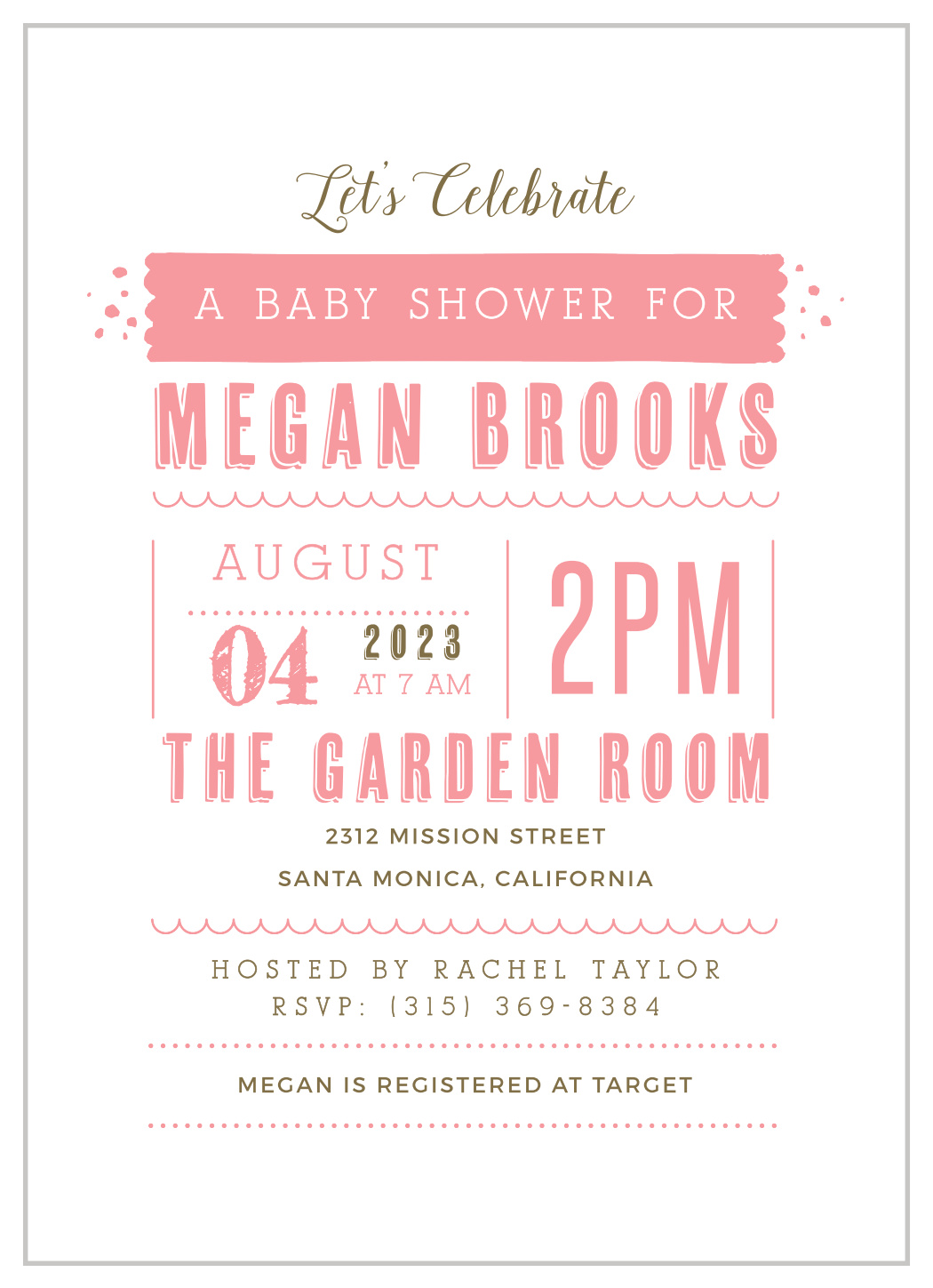 Baby Stats Baby Shower Invitations