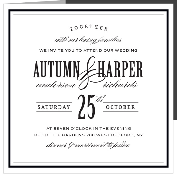 Invite guests with the timeless sophistication of the Antique Elegance Storybook Wedding Invitations. 