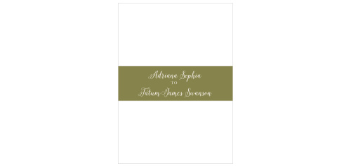 Keep your wedding invitation suite neat and cozy with the Pine Berries Foil Belly Bands. 