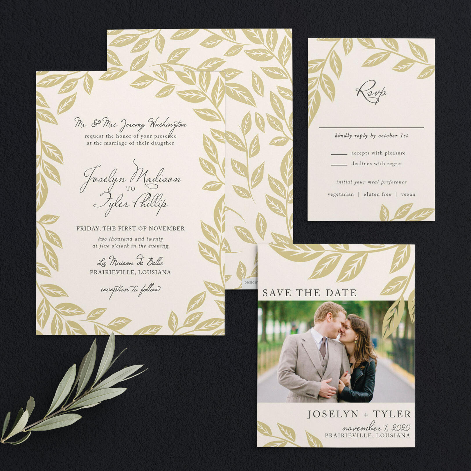 Laurel Wedding Invitations