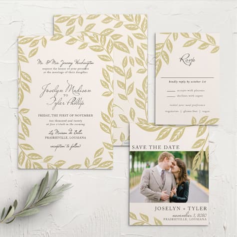 Lovely Laurel Wedding Invitations