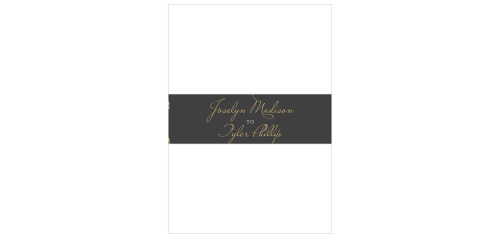 Graceful leaves give the Lovely Laurel Foil Belly Bands an ethereal appeal. 