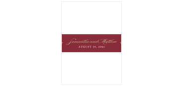 Enchanting leaves trail along the top of the Romantic Vines Registry Cards from the Love Vs Design Collection.