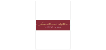 Enchanting leaves trail along the top of the Romantic Vines Foil Registry Cards from the Love Vs Design Collection.
