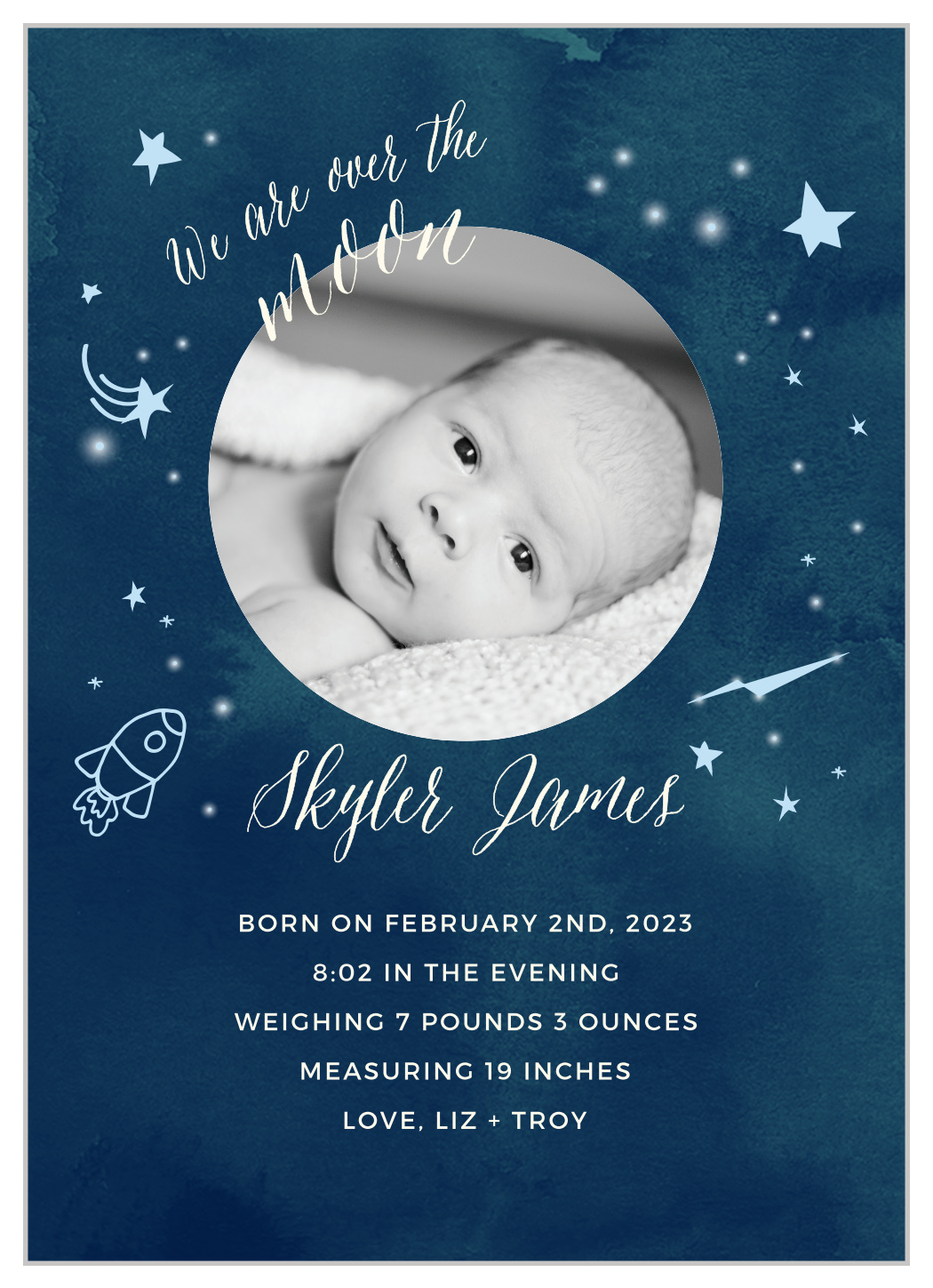 Twinkle Twinkle Birth Announcements