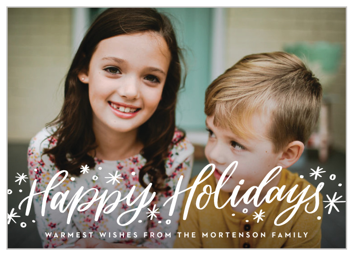 Dreaming of a white Christmas? Let the Winter Snow Holiday Cards make that dream a reality (at least on paper)! 