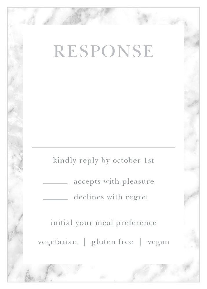 Cool Marble Response Cards