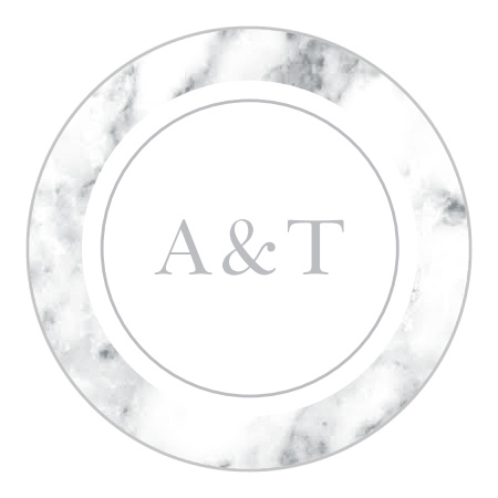 Cool Marble Wedding Stickers