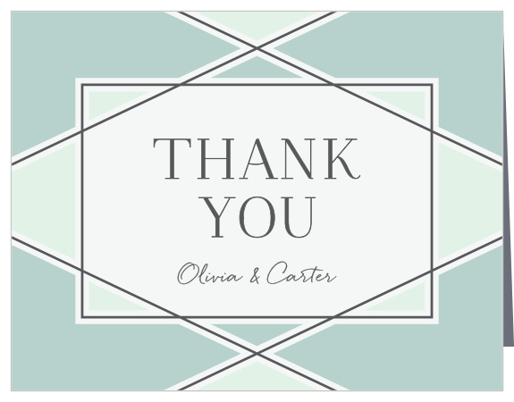 Our Simple Lines Wedding Thank You Cards share your appreciation for the support of family and friends on your big day.