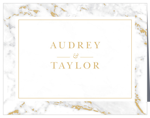 Cool Marble Foil Wedding Thank You Cards