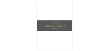 Ensure your wedding invitation suite stays stylishly bundled with the Cool Marble Foil Belly Bands.