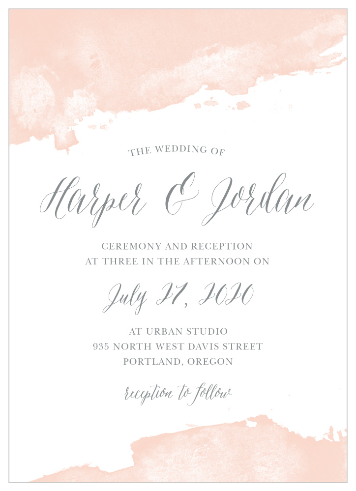 Dip Dye Wedding Invitations