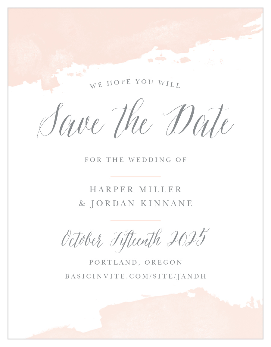 Dip Dye Save the Date Cards