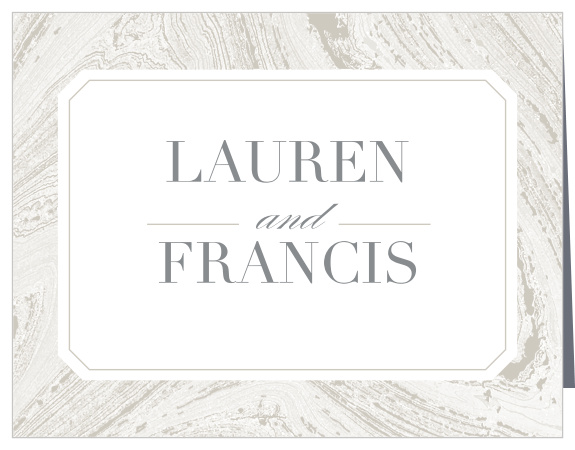 Convey your gratitude with the dignified beauty of the Marbled Paper Thank You cards.