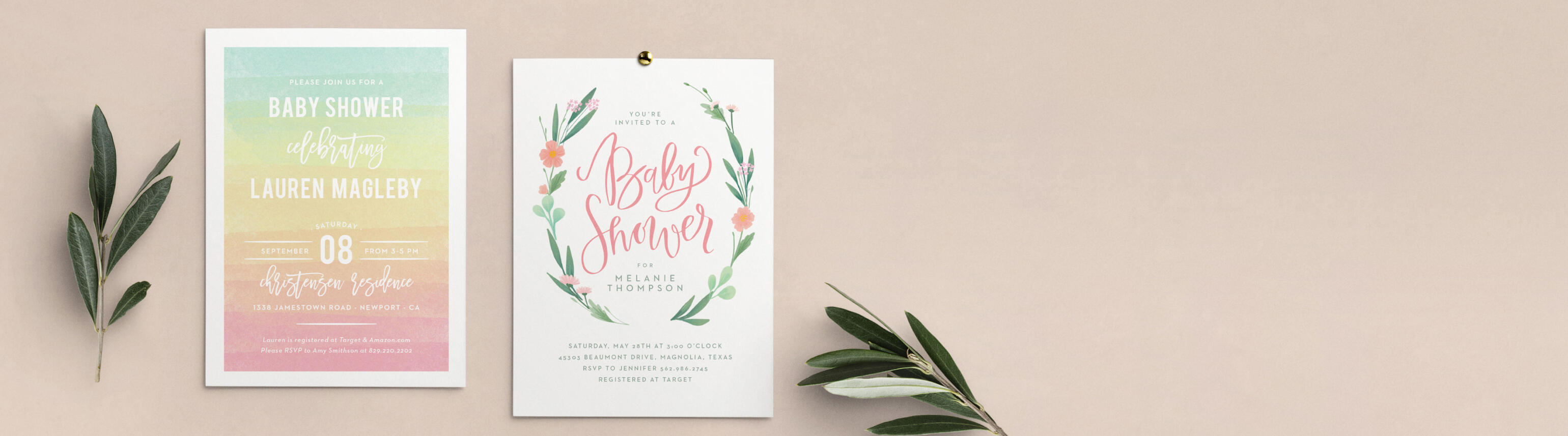 Baby Shower Invitations for Girls | 40% Off All Designs