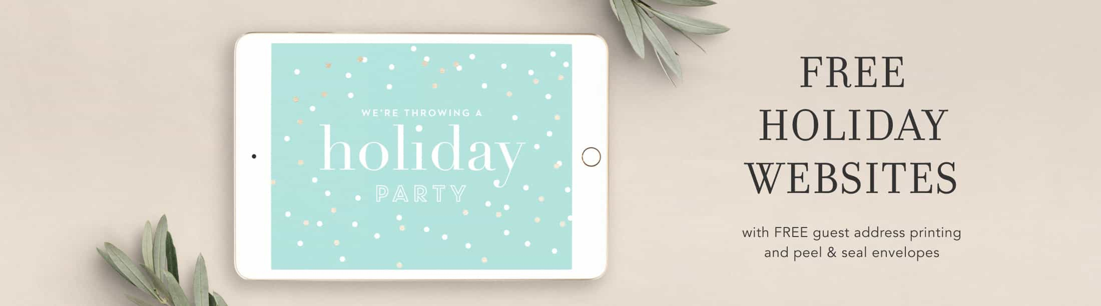 Free Holiday Party Websites