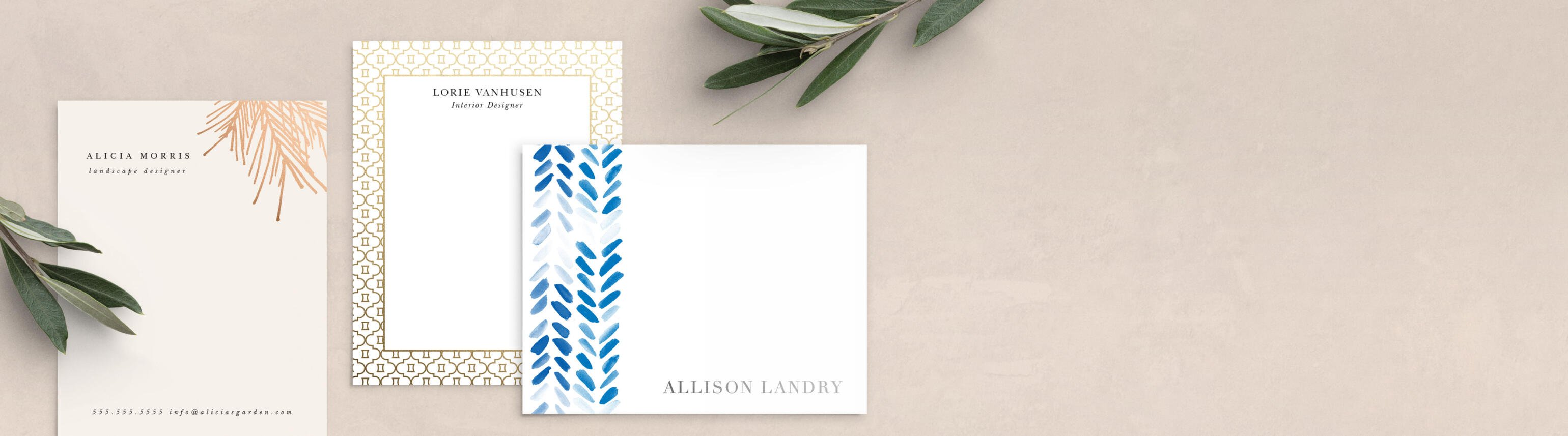 Stationery & Notecards, Choose the Perfect Colors and Style Free