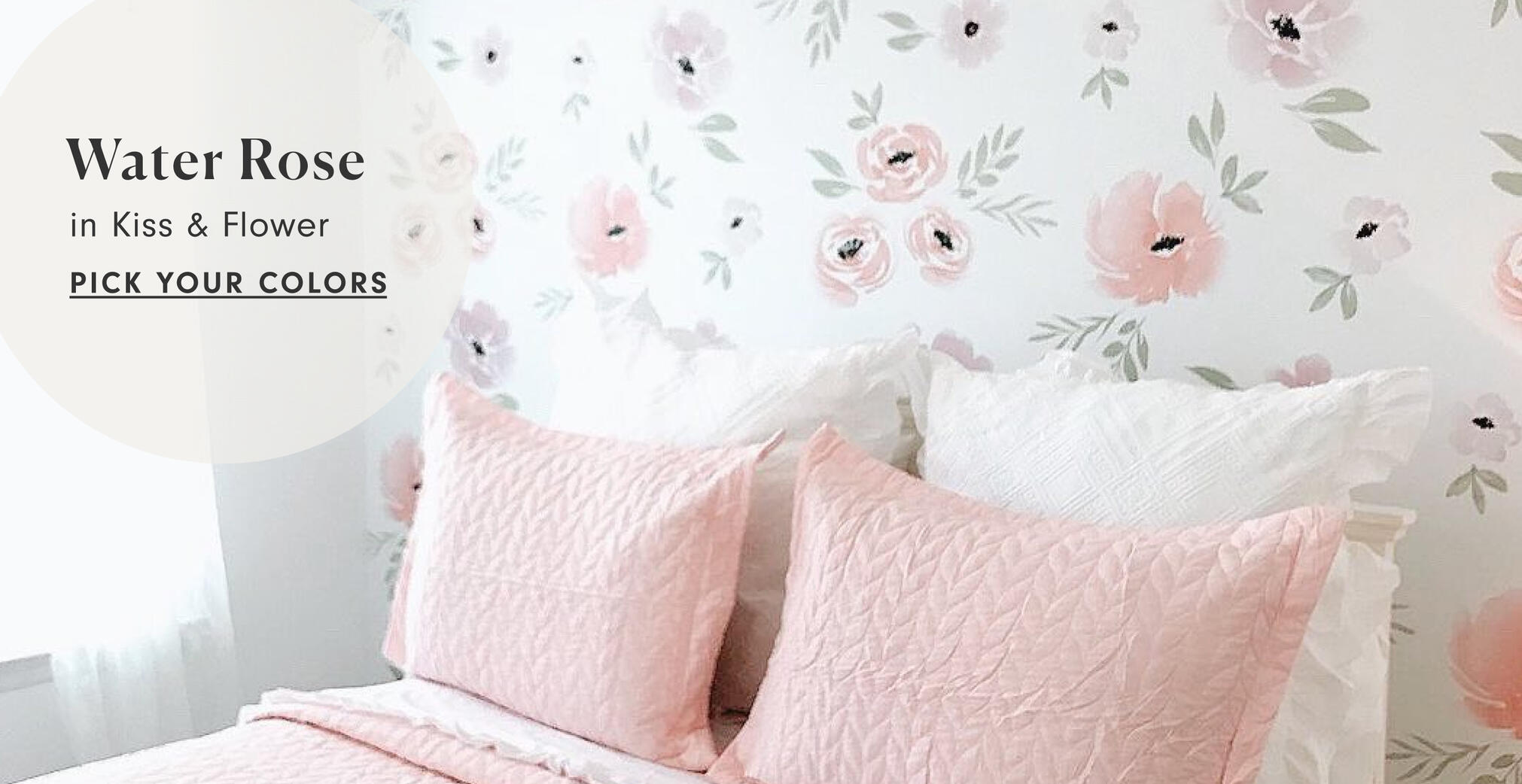 Pink Peel and Stick Removable Wallpaper