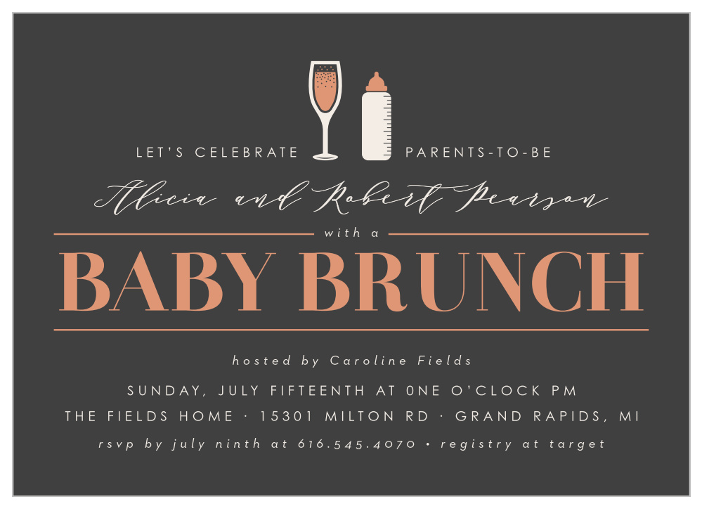 Baby and hot sale brunch invitations