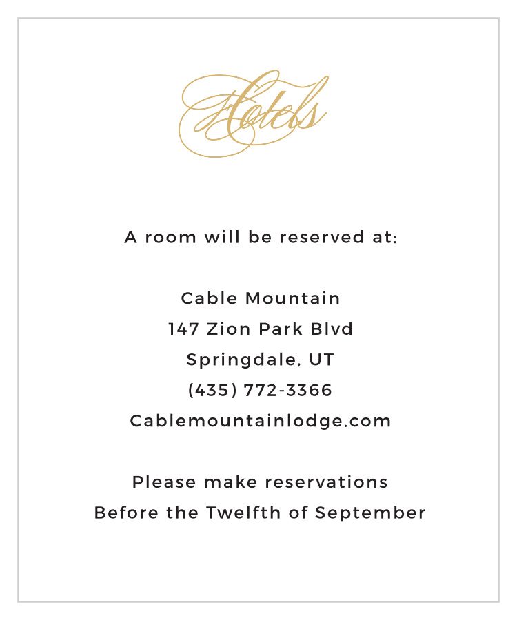 Accommodation Details