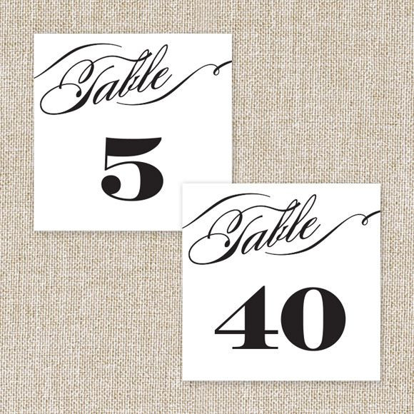 Cheri Table Numbers by Basic Invite