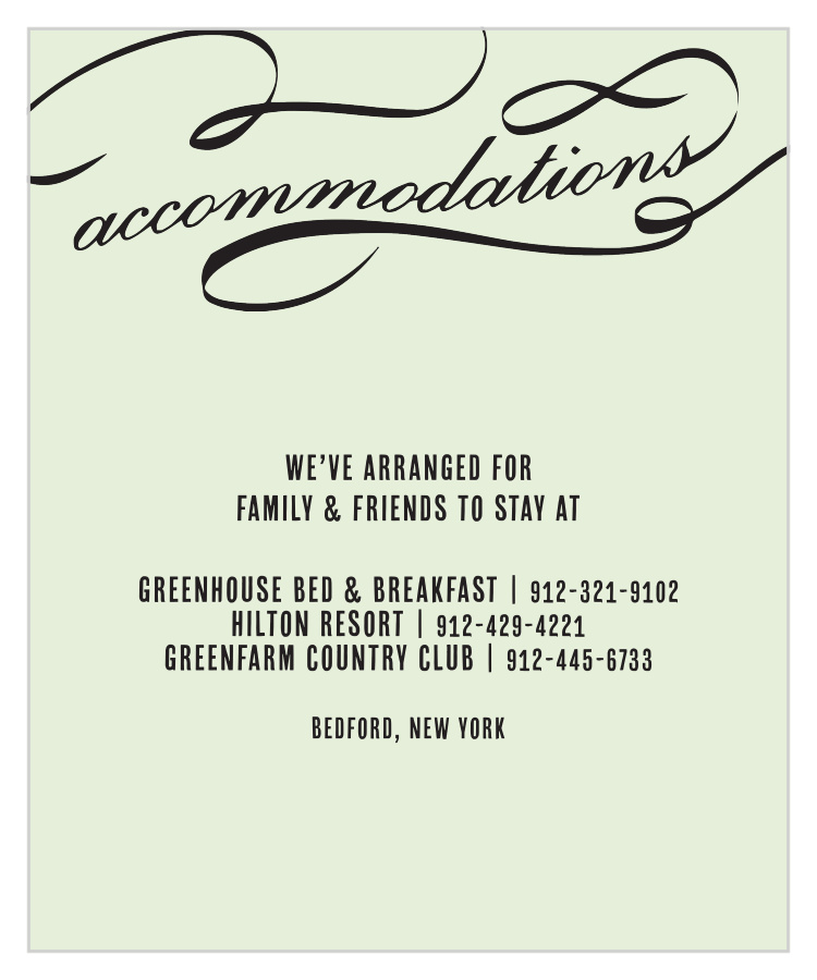 Accommodation Details