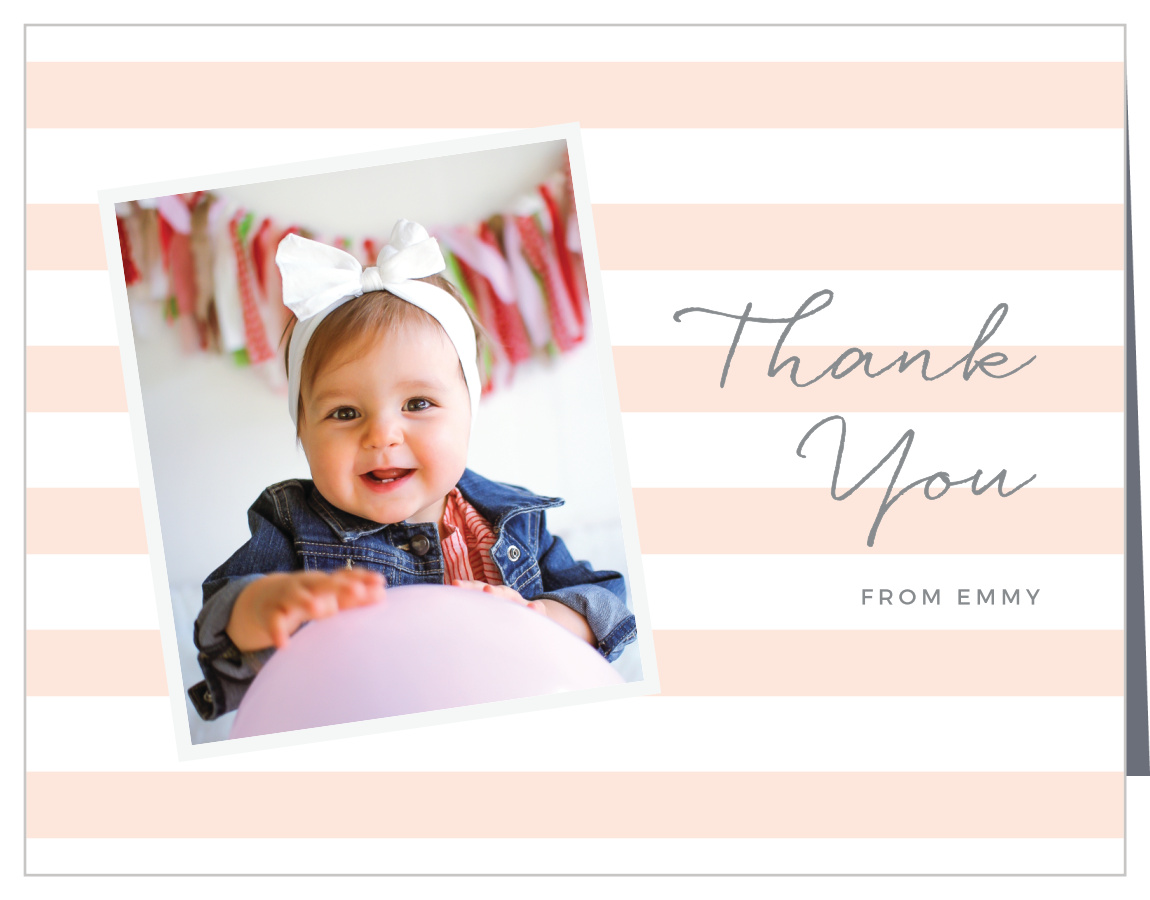 1st birthday thank you cards