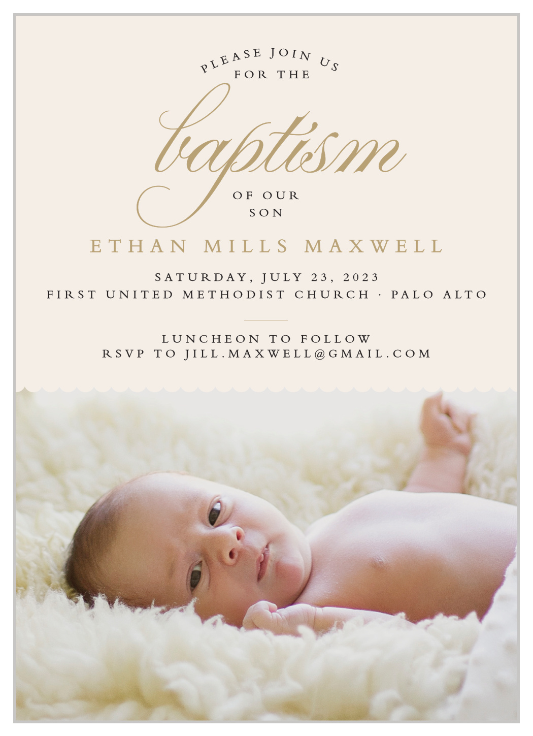 baby baptism invitation cards