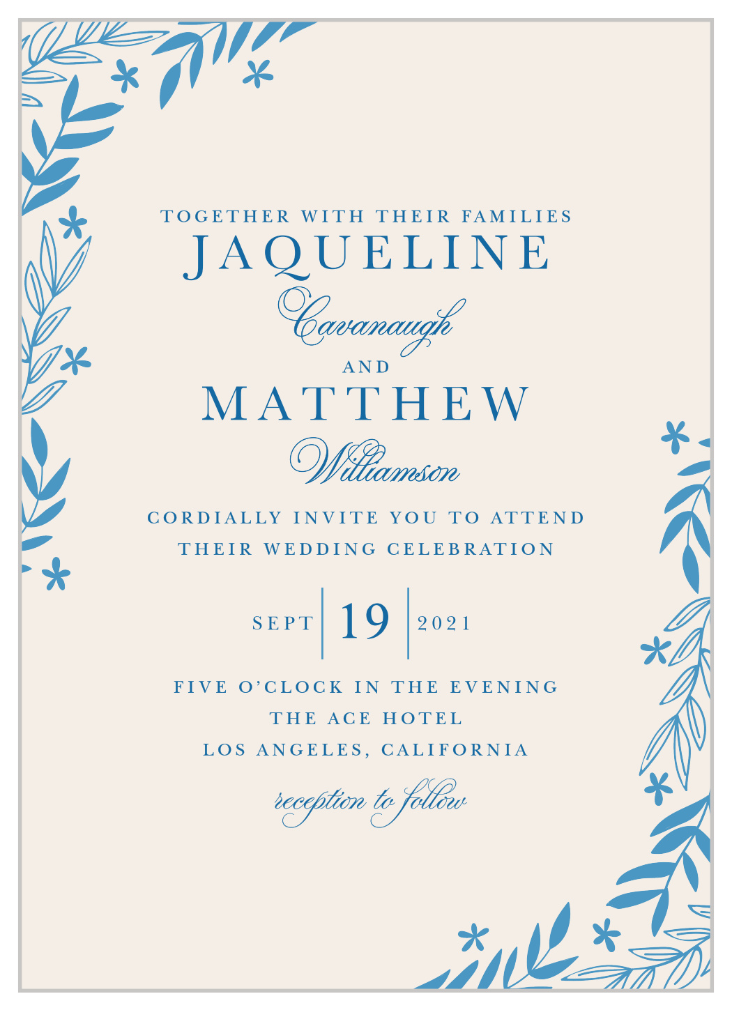 Simple Garden Wedding Invitations