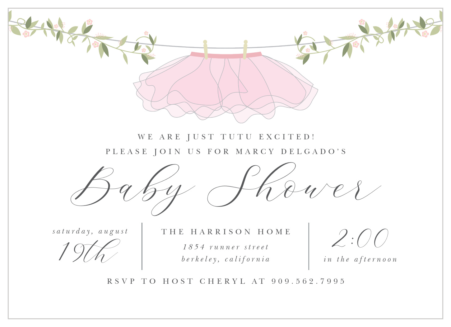 baby shower invitations for girls wording